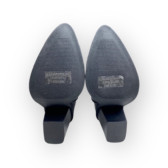 new Dolce Vita ⌘ Nichole Western Chunky Heel Sleek Cowboy Boot ⌘ Black ⌘ 6.5M - Picture 13 of 16